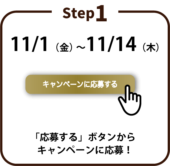 Step1 「応募する」ボタンからキャンペーンに応募！