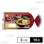 [冷蔵]東洋水産 マルちゃんの生ラーメン 醤油とんこつ (110g×3人前)×10袋