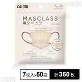 MASCLASS バイカラーマスク レディースサイズ バニラベージュ×アンティークローズ 7枚入