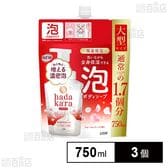 hadakara(ハダカラ) ボディソープ 泡 フローラルブーケの香り つめかえ用大型サイズ 750ml