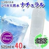 【525ml×40本】大分県産 シリカ天然水 ナチュラル