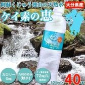 【525ml×40本】大分県産　阿蘇くじゅう連山の天然水「ケイ素の恵」天然シリカ ミネラルウォーター