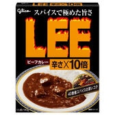 グリコ LEE ビーフカレー 辛さ10倍 180gx10個