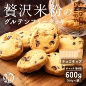 【100g×6袋】贅沢米粉のグルテンフリークッキー チョコチップ 600g