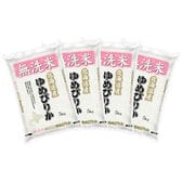 【計20kg/5kg×4袋】新米 令和6年産 北海道産 ゆめぴりか 無洗米