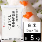 【5kg】新米 令和6年産 越後の米 新潟県産コシヒカリ 白米