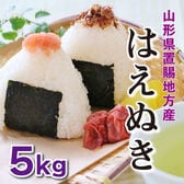 【5kg】令和6年産 新米  山形県置賜産はえぬき（5kg×1袋）