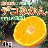 【予約受付】12/20~順次出荷【4kg】熊本県産 ハウスデコみかん（ご家庭用、傷あり）