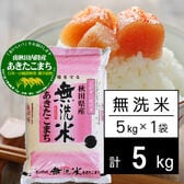 【5kg】新米 令和6年産 羽後の国 南秋田内陸産 あきたこまち 無洗米