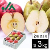 【予約受付】11/20~順次出荷【計3kg】[秀品]山形県産サンふじりんご&ラフランスセット