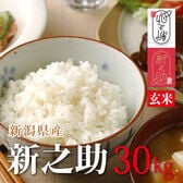 【30kg】 令和6年産 新米  【玄米】 新潟県産新之助