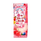 カゴメ 春のフルーツこれ一本 白桃＆さくらんぼブレンド 200ml×24本