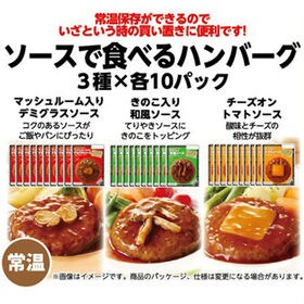 プリマハム ソースで食べるハンバーグ 3種×10パック【計30個セット】を税込・送料込でお試し｜サンプル百貨店 | 株式会社セイノー商事