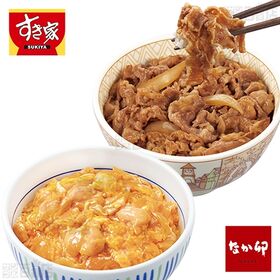 すき家・なか卯 丼の具セット(牛丼 / 牛カルビ丼 / 豚生姜焼き丼 / 炭火やきとり丼 / 親子丼)