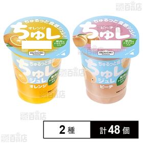 [2種計48個]純和食品 ちゅレ オレンジ 160g / ピーチ 160g | 甘すぎずフレッシュ感をだしたちゅレゼリー2種セット