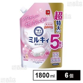 COW ミルキィボディソープ フローラルせっけんの香り つめかえ用 1800ml