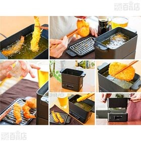 サンコー/おひとりさま用フライヤー「カラリ」 (油300mlでOK/最高200℃/3つの安全装置/丸洗いOK)/SGLFRYSBK