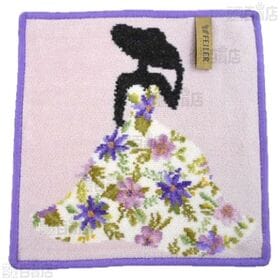 〈MISS FLOWER〉フェイラーハンドタオル 25cm×25cm〈ライラック〉