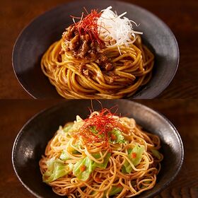 大豆麺4種セット(汁なし担々麺風 / 旨辛豆乳つけ麺 / 香る生姜かきたま / えび塩焼きそば)