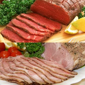 お肉屋さんのローストビーフ・ポークビーフセット [計700g] | 食卓を豪華に彩るローストビーフとポークビーフの豪華競演セット！