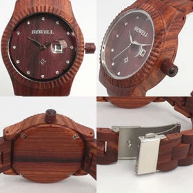 木製腕時計 日本製ムーブメント 日付カレンダー 37mmケース Wdw016 02を税込 送料込でお試し サンプル百貨店 腕時計 アパレル雑貨小物のsp
