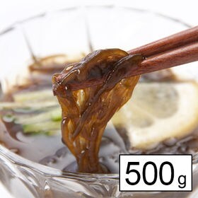 【産地直送】フコイダン豊富で低カロリー！沖縄産「塩もずく」500g(ご家庭用) | 大容量！！沖縄産のしっかりとした歯ごたえの太もずく！酢の物・天ぷら・スープに入れても◎
