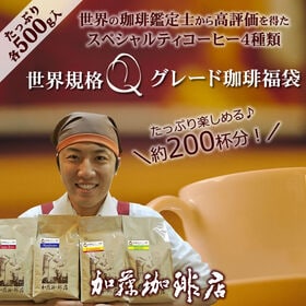 【計2kg(500g×4種)】[加藤珈琲店]世界規格Qグレー...