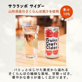 Fruits Craft Cider サクランボサイダー6缶セット　SUN&LIV（山形食品）