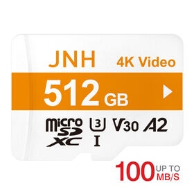 【512GB】microSDXC R:100MB/S W:85MB/S UHS-I U3 V30 | 5年保証 Class10 UHS-I U3 V30 4K Ultra HD A2対応