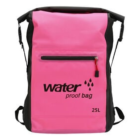 【ピンク】丈夫で軽量！防水バッグ | 自転車 災害 ビーチ アウトドア キャンプ 釣り 防水リュック ウォータープルーフバッグ