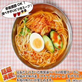 【2人前】お試しセット「韓国冷麺味」九州熟成麺で味わう！ピリ辛コチュジャン付きの本格派スープ