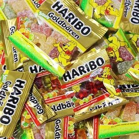 【2種・計30個】人気のグミ HARIBO2種(ミニゴールド...