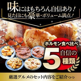 【計1kg】焼肉ホルモンセット 5種のおすすめホルモン／焼肉の通もうなる！こだわりのフルコース