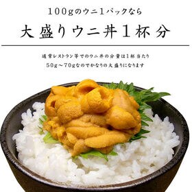 【200g(100g×2パック)】生ウニ 無添加 刺身 海鮮丼 食べ物 [[生ウニ100-2p]