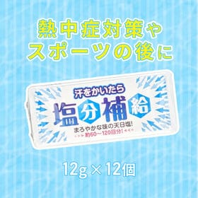 【12g×12個セット】赤穂あらなみ塩 汗をかいたら塩分補給 | 熱中症対策やスポーツの後に！手軽に塩分チャージ！