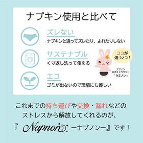 【LLサイズ】ナプキン不要で経済的！吸水型サニタリーショーツ 『ナプノン』