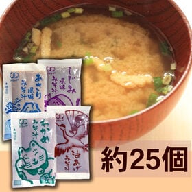 【初回限定】【300g】生味噌汁4種味比べセット(約25個)※アソート