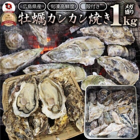 【1kg】牡蠣焼き カンカン焼き 単品 海鮮 BBQ 殻付き...