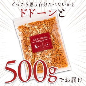 【500g】 山盛り柿の種とカシューナッツ