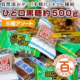 ＜シンプル百科＞【約500g】5種のひと口沖縄黒糖(約100...