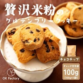 【100g×1袋】贅沢米粉のグルテンフリークッキー チョコチ...