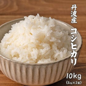 【10kg(5kg×2袋)】コシヒカリ(精白米) 丹波産 令和6年産 | ふっくらつやつやモチモチほんのり甘い♪定番のコシヒカリ★冷めても美味しい！工場直送で新鮮