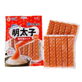 【計900g/(30g×10本入)×3袋】かねふく 無着色辛子めんたいこ個包装スティックタイプ