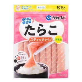 【計900g/(30g×10本入)×3袋】かねふく 便利なスティックたらこ