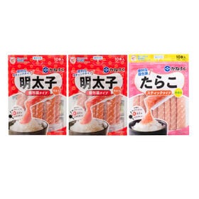 【2種計900g/計30本】かねふく 便利なスティック明太子とたらこのセット