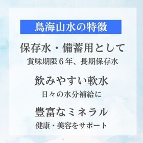 【500mL×24本】山形 鳥海山水(賞味期限5年以上)保存水 ナチュラルミネラルウォーター