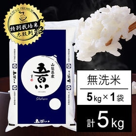 【5kg】新米 令和6年産 特別栽培米 山梨県産 五百川 無洗米 | やみつきになる安全なお米！水田環境特Aの本格派