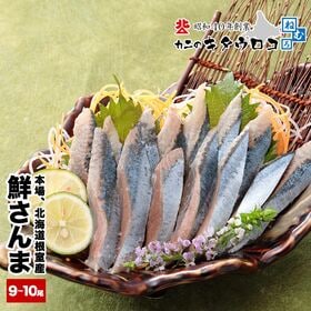 【計約1kg/9~10尾入】鮮度抜群！北海道根室産 鮮さんま ※冷蔵