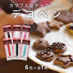 【賞味期限間近】【6種計6本】共立食品 デコペンチョコ6種セ...