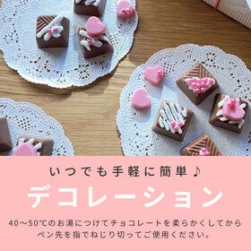 【賞味期限間近】【6本】共立食品 デコペンチョコ ホワイト